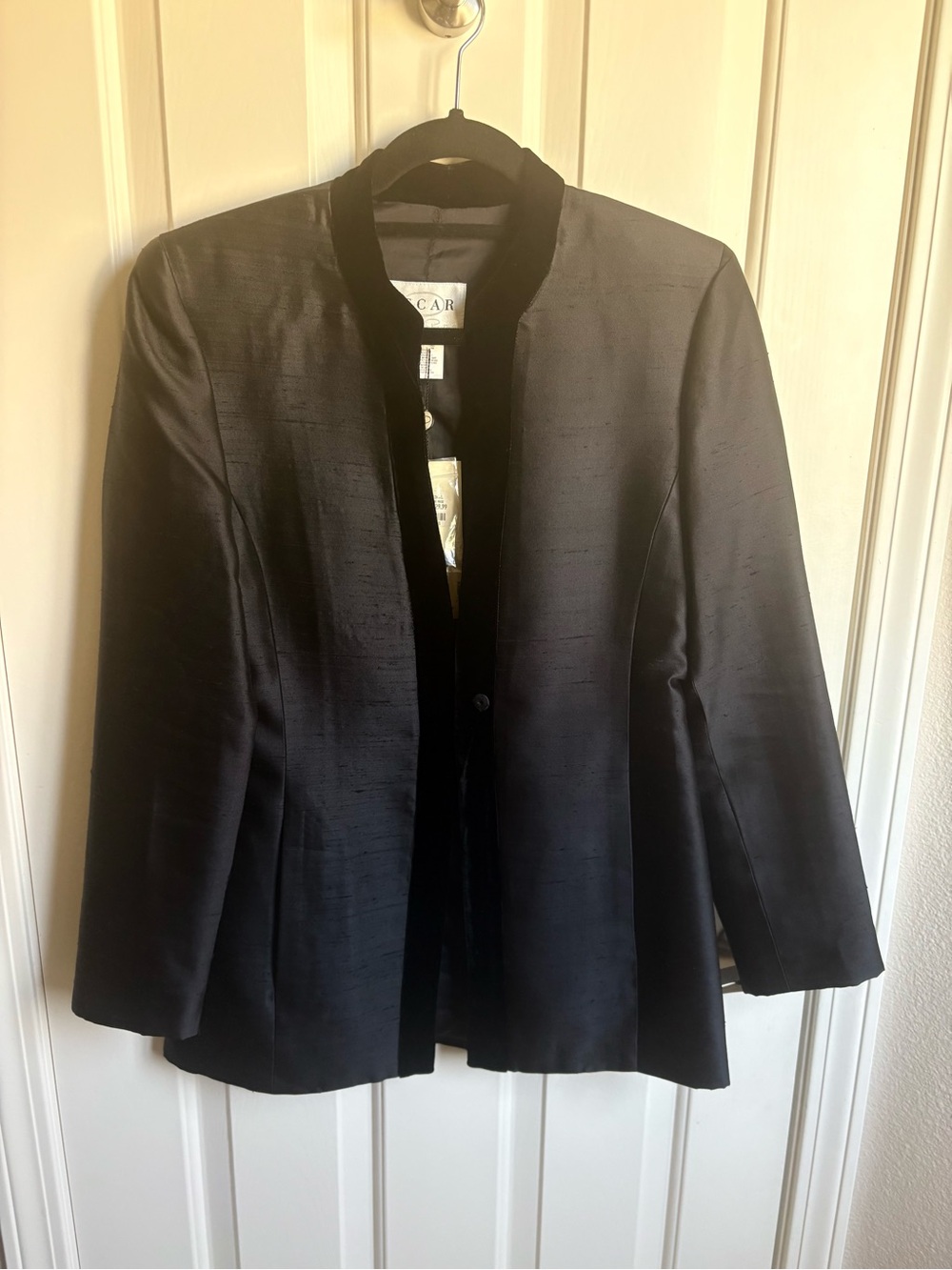 Oscar by Oscar de la Renta silk evening blazer